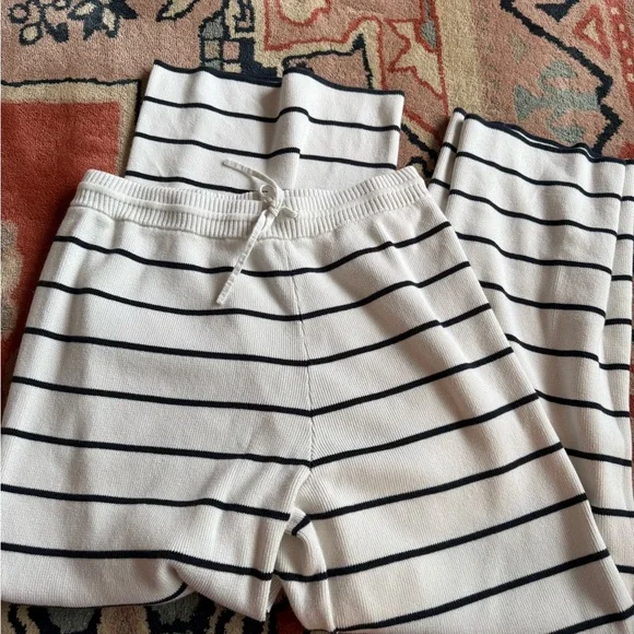 La Ligne Leo Pant Cream/Navy Striped - Picture 5 of 7